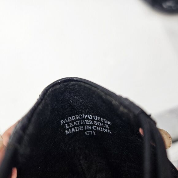 New York Transit Forever Black Strappy Patent Leather 3" Heels Size 7.5M Wedding - Picture 4 of 10